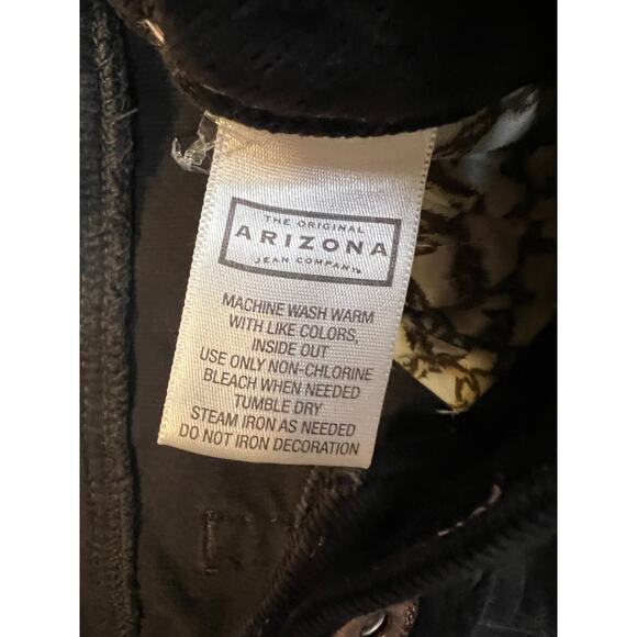 Arizona Jean Co. Corduroy Pants Black Brown Size 11 Soft Corduroy Bootcut - Picture 4 of 5